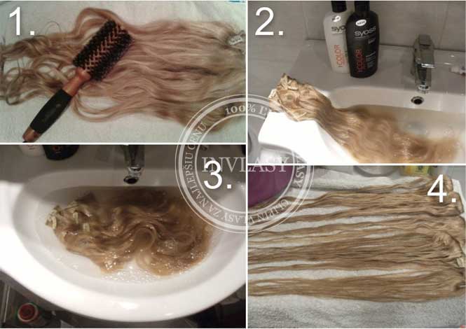 umývanie clip in vlasov