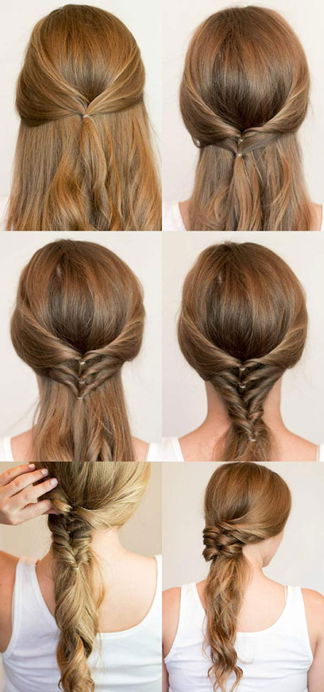 Faux Braided Ponytail